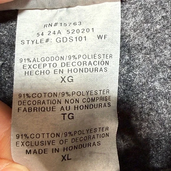 Champion Reverse Weave UW Oshkosh Hoodie Mens XL Black Collegiate Sweatshirt VTG - Picture 11 of 12